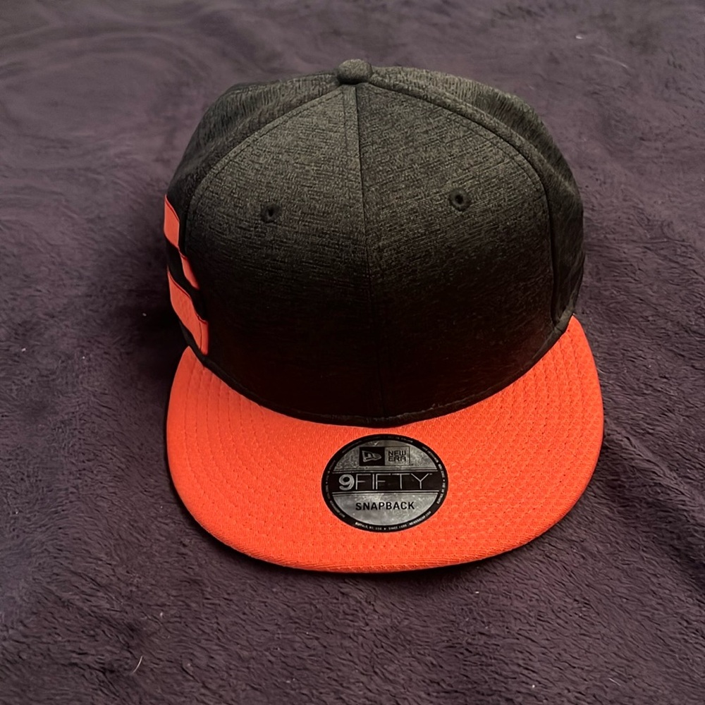 Orange & Black New Era Snapbackt Hat
